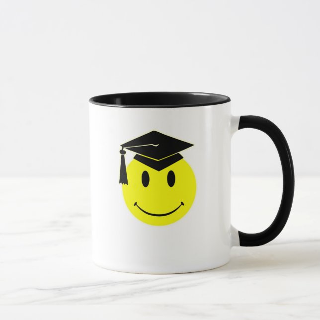 Abschluss-Lächeln-Tasse Tasse (Rechts)