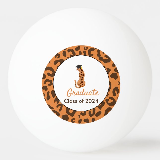 Abschluss Leopard Ping Pong Ball Tischtennisball (Vorderseite)