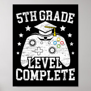 Abschluss-Level Schüler-Abschluss-Videospiel Poster
