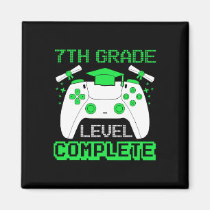Abschluss-Level Vollständiger Gamer 7. Klasse Absc Magnet