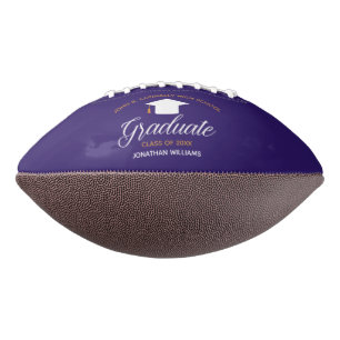 Abschluss Lila Gold Custom 2023 Senior Football