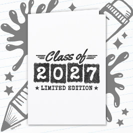 Abschluss Limited Edition Abiturjahrgang 2027 Karte