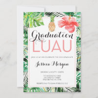 Abschluss Luau Ananas Tropische Einladung