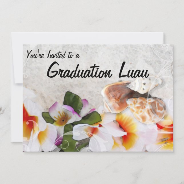 Abschluss Luau Open House Einladung (Vorderseite)
