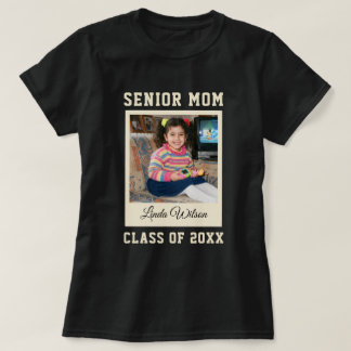 Abschluss-Mama benutzerdefiniertes Foto-Script-Nam T-Shirt