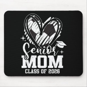 Abschluss-Mama Cl von 2026 Fußball-Abschluss Herz  Mousepad