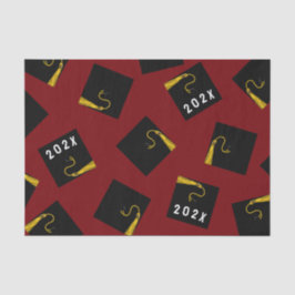 Abschluss Maroon 2025 Seidenpapier