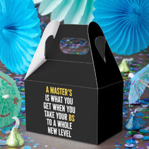 Abschluss Master-Abschluss lustige Humor Zitate  Geschenkschachtel