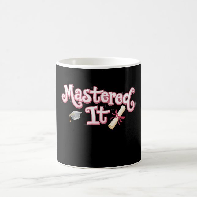 Abschluss Master-Abschluss Master-Absolvent Kaffeetasse (Mittel)
