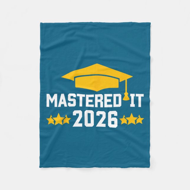Abschluss Master-Abschluss Meisterhaftes IT-Design Fleecedecke (Vorderseite)