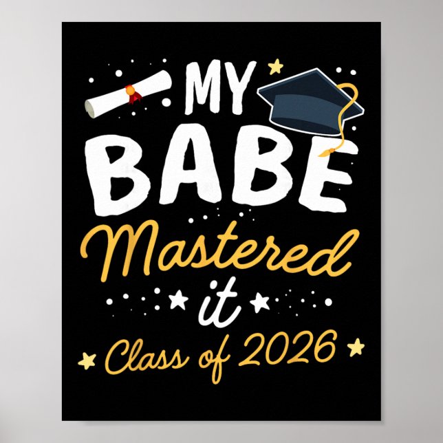 Abschluss Master My Be Mastered It Cl Von 2026 _3 Poster (Vorne)