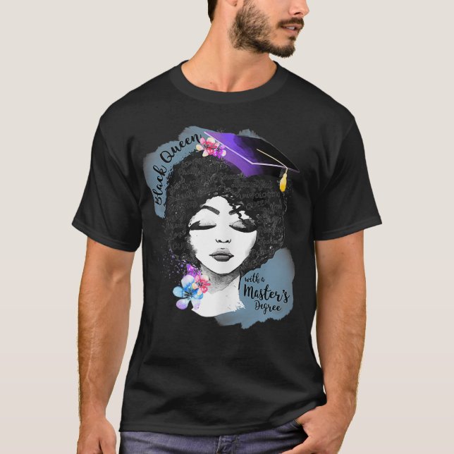 Abschluss Masters Degree Black T-Shirt (Vorderseite)