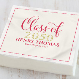 Abschluss Minimalistisch Moderne Skriptklasse Rot Serviette