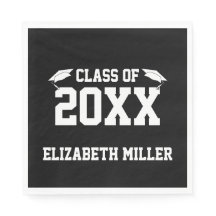 Abschluss mit 20xx Schwarz und Weiß Grad