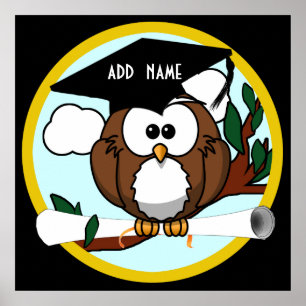 Abschluss mit Cap & Diploma Poster