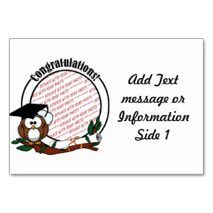 Abschluss mit Cap & Diploma Tischnummer