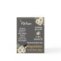 Abschluss mit personalisiertem Master-Abschluss