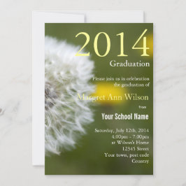 Abschluss mit wunderschönem, weißem Leuchter Einladung