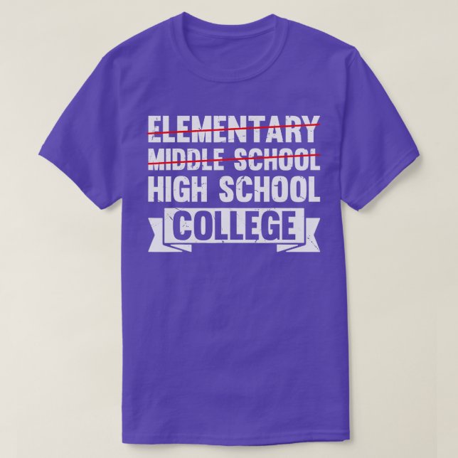 Abschluss Mittelschule Junior Hoher Abschluss T-Shirt (Design vorne)