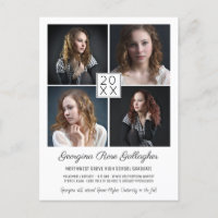 Abschluss Modern Foto Collage Simple Grad