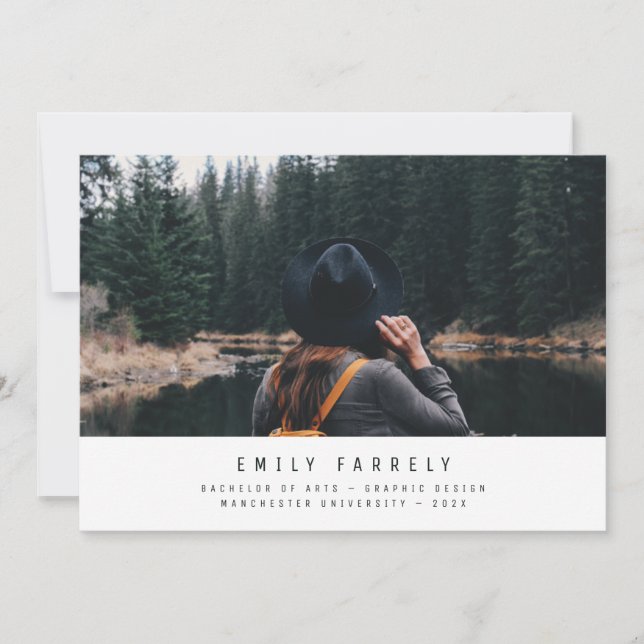 Abschluss modern minimalistisch elegant stilvoll (Vorderseite)