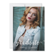 Abschluss Moderne Foto-Skriptankündigung