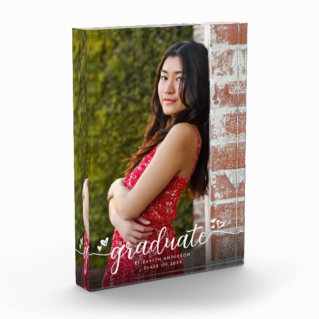 Abschluss Moderne Kalligrafie Fotoblock (Links)