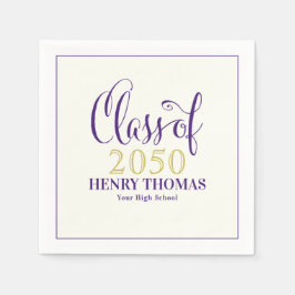 Abschluss Moderne Minimalistische Klasse von Lila Serviette