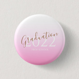 Abschluss moderne trendige personalisierte Fotoein Button