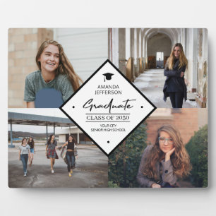 Abschluss Modernes, elegantes Drehbuch 4 Foto Coll Fotoplatte