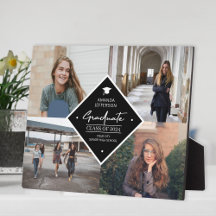 Abschluss Modernes, elegantes Skript 4 Foto Collag