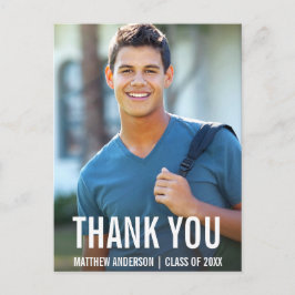 Abschluss Modernes Foto Vielen Dank Postcard BWB Postkarte