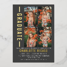 Abschluss Modernes Fotomaterial Personalisiert