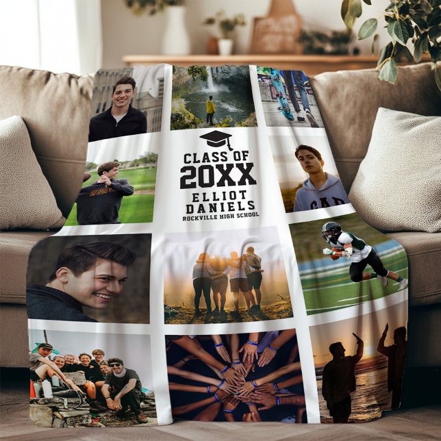 Abschluss Modernes Instagram Trendy Fotomaterial Fleecedecke (Von Creator hochgeladen)