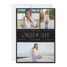 Abschluss Multi-Foto laden grad Party schwarz