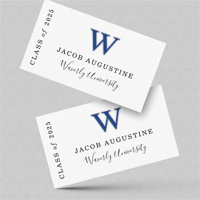 Abschluss Name Card Beipacken mit Schullogo Begleitkarte (Von Creator hochgeladen)