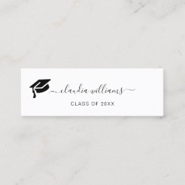 Abschluss Name Card - Elegante klassische Einsteck Telefonnummerkarte