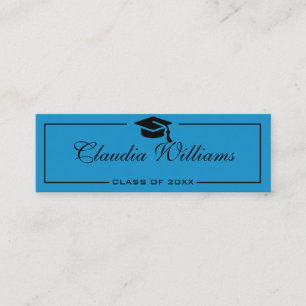 Abschluss Name Card . Elegante klassische Einsteck Telefonnummerkarte