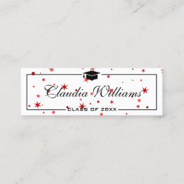 Abschluss Name Card . Elegante klassische Einsteck Telefonnummerkarte