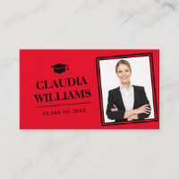 Abschluss Name Card - Elegante klassische Einsteck