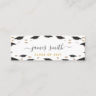 Abschluss Name Card & Hand-Klasse von 2021 Mini Visitenkarte