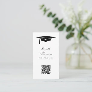 Abschluss Name Karte QR-Code Einsteckkarte