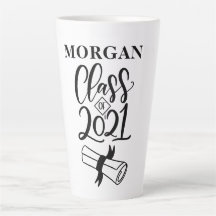 Abschluss Name Personalisierte Latte-Tasse