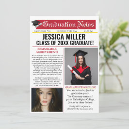 Abschluss Newspaper Uni Einmalige Ankündigung