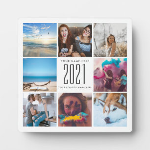 Abschluss Niedlich Squared Chic Modern Fotoplatte