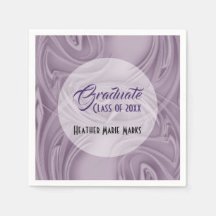 Abschluss Old Lavender Strokes Party Serviette