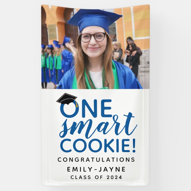 Abschluss One Smart Cookie Foto Banner (Vertikal)