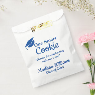 Abschluss One Smart Cookie Leckerei Blue Grad gehe Geschenktütchen