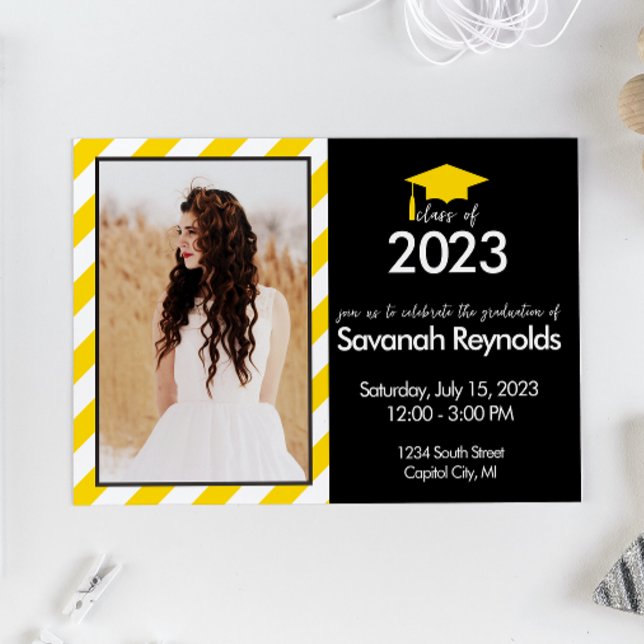 Abschluss Open House Einladung mit Foto (Von Creator hochgeladen)