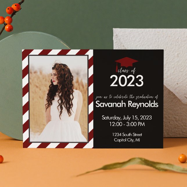 Abschluss Open House Einladung mit Foto (Von Creator hochgeladen)